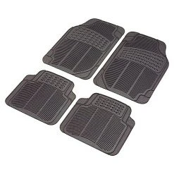 BAUHAUS UniTEC Kfz-Gummimatten-Set Comfort 4 -tlg., Gummi, Schwarz