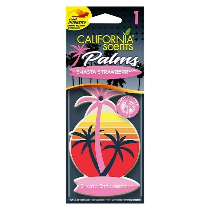 BAUHAUS California Scents Lufterfrischer Palms Paper Shasta Strawberry 3 BAUHAUS California Scents Lufterfrischer Palms Paper Shasta Strawberry