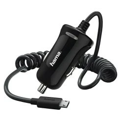 BAUHAUS Hama USB-Kfz-Ladegerät Schwarz, 1 M, USB Micro-Stecker