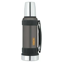 BAUHAUS Thermos Thermo-Trinkflasche Work 1,2 L, Anthrazit