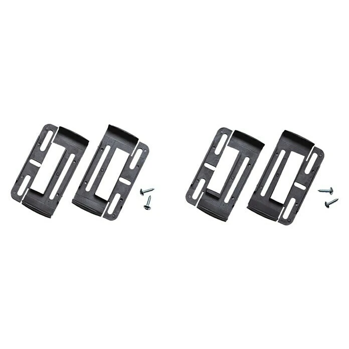 BAUHAUS Kennzeichenhalter Simple-Fix 2 Stk., Schwarz 3 BAUHAUS Kennzeichenhalter Simple-Fix 2 Stk., Schwarz