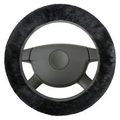 BAUHAUS Walser Lenkradhülle Schwarz, Geeignet Für: Lenkräder Ø 37 - 39 Cm, Lammfell