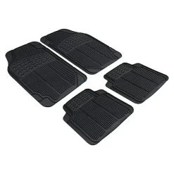 BAUHAUS CarComfort Kfz-Gummimatten-Set 4 -tlg., Schwarz, Kautschuk