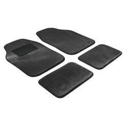 BAUHAUS CarComfort Kfz-Teppichmatten-Set Washer 4 -tlg., Schwarz, Geeignet Für: Alle Wagentypen