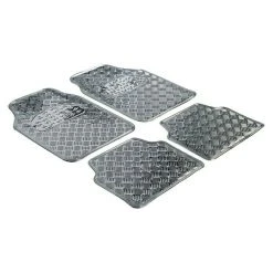 BAUHAUS Walser Kfz-Gummimatten-Set 4 -tlg., PVC, Silber/Metallic