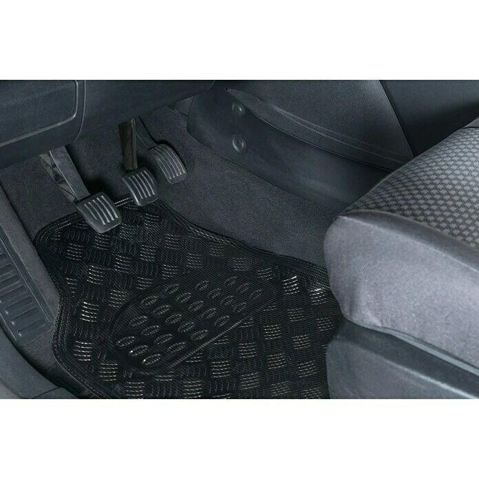 BAUHAUS Walser Kfz-Gummimatten-Set 4 -tlg., PVC, Carbon/Metallic 4 BAUHAUS Walser Kfz-Gummimatten-Set 4 -tlg., PVC, Carbon/Metallic – Bild 2