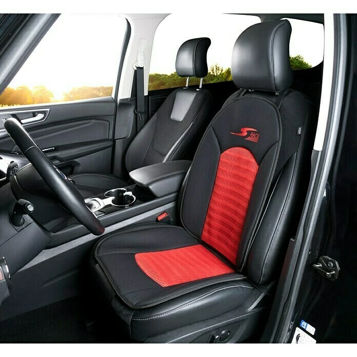 BAUHAUS CarComfort Autositzauflage S-Race Rot/Schwarz 4 BAUHAUS CarComfort Autositzauflage S-Race Rot/Schwarz – Bild 2