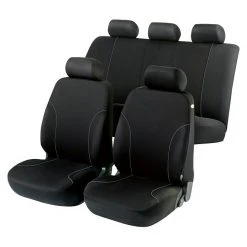 BAUHAUS Walser Autositz-Bezugs-Set Allessandro Schwarz/Grau, Polyester