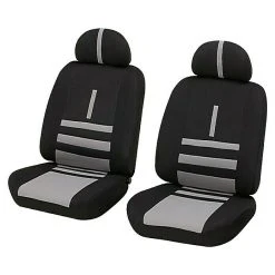 BAUHAUS UniTEC Autositz-Bezugs-Set Twin Schwarz/Beige, Geeignet Für: PKWs