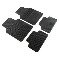 BAUHAUS CarComfort Kfz-Gummimatten-Set Evo 4 -tlg., Schwarz, Zuschneidbar