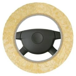 BAUHAUS Walser Lenkradhülle Beige, Geeignet Für: Lenkräder Ø 37 - 39 Cm, Lammfell