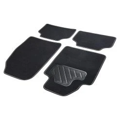 BAUHAUS Cartrend Kfz-Teppichmatten-Set Sport 4 -tlg., Schwarz/Grau, Geeignet Für: Alle Wagentypen