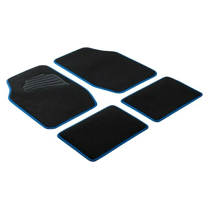 BAUHAUS Walser Kfz-Teppichmatten-Set Matrix Schwarz/Blau 3 BAUHAUS Walser Kfz-Teppichmatten-Set Matrix Schwarz/Blau