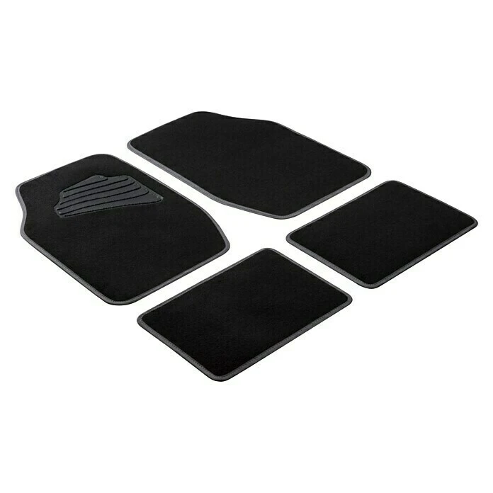 BAUHAUS Walser Kfz-Teppichmatten-Set Matrix Schwarz/Grau 3 BAUHAUS Walser Kfz-Teppichmatten-Set Matrix Schwarz/Grau
