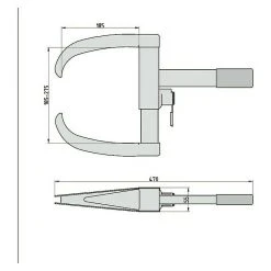 BAUHAUS Basi Lenkradsperre KFZ 105 Stahl, Länge: 185 Mm -Auto-Ausstattung Verkäufe 12 76