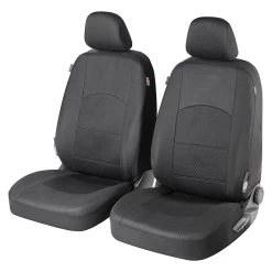 BAUHAUS Walser Autositz-Bezugs-Set Derby Schwarz, Polyester